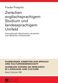 Omslagafbeelding: Zwischen englischsprachigem Studium und landessprachigem Umfeld 1st edition 9783631658857