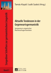 Imagen de portada: Aktuelle Tendenzen in der Gegenwartsgermanistik 1st edition 9783631659410