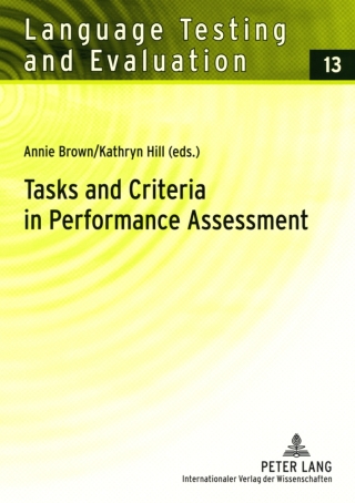 Cover image: Tasks and Criteria in Performance Assessment 1st edition 9783631584163