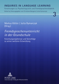 Cover image: Fremdsprachenunterricht in der Grundschule 1st edition 9783631601440