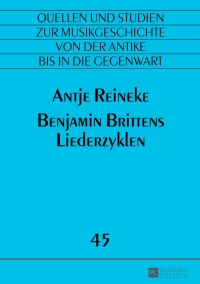 Immagine di copertina: Benjamin Brittens Liederzyklen 1st edition 9783631659854