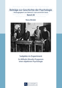 Cover image: Subjekte im Experiment 1st edition 9783631661031