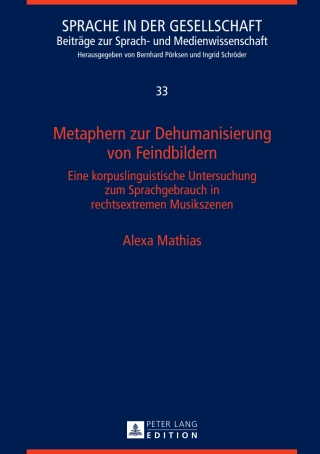 Cover image: Metaphern zur Dehumanisierung von Feindbildern 1st edition 9783631664285