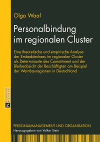 Imagen de portada: Personalbindung im regionalen Cluster 1st edition 9783631663288