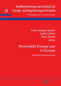 Cover image: Renewable Energy Law in Europe 1st edition 9783631663431