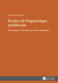 Imagen de portada: Etudes de linguistique médiévale 1st edition 9783631647226