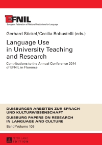 Omslagafbeelding: Language Use in University Teaching and Research 1st edition 9783631664728