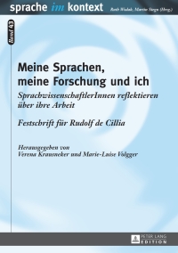 Imagen de portada: Meine Sprachen, meine Forschung und ich 1st edition 9783631664858