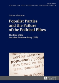 صورة الغلاف: Populist Parties and the Failure of the Political Elites 1st edition 9783631661581
