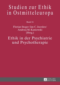 Imagen de portada: Ethik in der Psychiatrie und Psychotherapie 1st edition 9783631663936