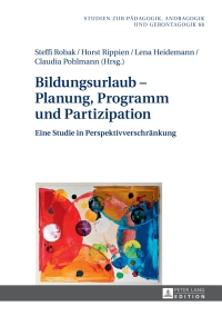 Imagen de portada: Bildungsurlaub – Planung, Programm und Partizipation 1st edition 9783631655610