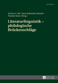 Cover image: Literaturlinguistik – philologische Brueckenschlaege 1st edition 9783631666548