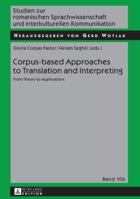 Omslagafbeelding: Corpus-based Approaches to Translation and Interpreting 1st edition 9783631609569