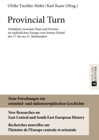 Cover image: Provincial Turn 1st edition 9783631669389
