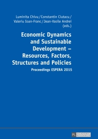 Imagen de portada: Economic Dynamics and Sustainable Development – Resources, Factors, Structures and Policies 1st edition 9783631787403