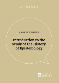 Omslagafbeelding: Introduction to the Study of the History of Epistemology 1st edition 9783631673393