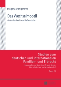 Imagen de portada: Das Wechselmodell 1st edition 9783631673829