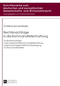صورة الغلاف: Rechtsnachfolge in die Kommanditistenhaftung 1st edition 9783631671894