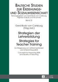 Omslagafbeelding: Strategien der Lehrerbildung / Strategies for Teacher Training 1st edition 9783631673942