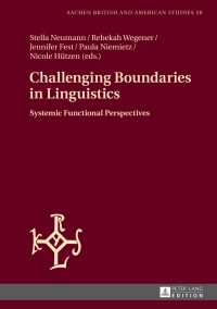 Cover image: Challenging Boundaries in Linguistics 1st edition 9783631672334