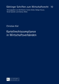 Titelbild: Kartellrechtscompliance in Wirtschaftsverbaenden 1st edition 9783631672921