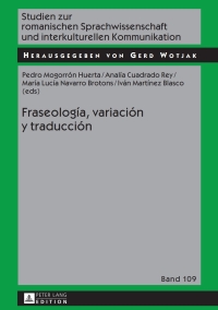 Omslagafbeelding: Fraseología, variación y traducción 1st edition 9783631676509