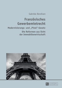 Cover image: Franzoesisches Gewerbemietrecht 1st edition 9783631678633