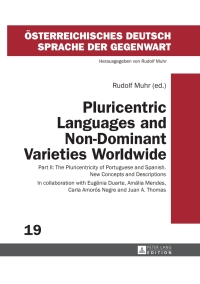 Cover image: Pluricentric Languages and Non-Dominant Varieties Worldwide 1st edition 9783631679142