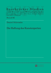 Immagine di copertina: Die Haftung des Kunstexperten 1st edition 9783631675854