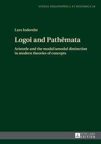 Cover image: Logoi and Pathêmata 1st edition 9783631676790