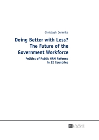 Imagen de portada: Doing Better with Less? The Future of the Government Workforce 1st edition 9783631677001
