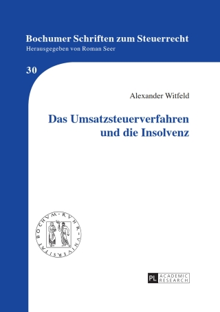 Cover image: Das Umsatzsteuerverfahren und die Insolvenz 1st edition 9783631675762