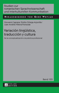 صورة الغلاف: Variación lingueística, traducción y cultura 1st edition 9783631595886