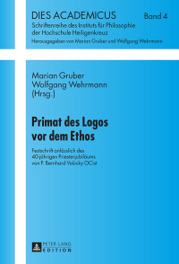 Cover image: Primat des Logos vor dem Ethos 1st edition 9783631666173