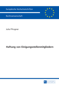 Imagen de portada: Haftung von Einigungsstellenmitgliedern 1st edition 9783631671122