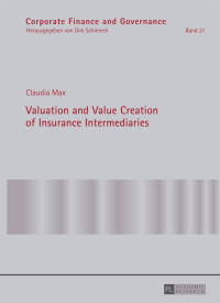 Cover image: Valuation and Value Creation of Insurance Intermediaries 1st edition 9783631670170