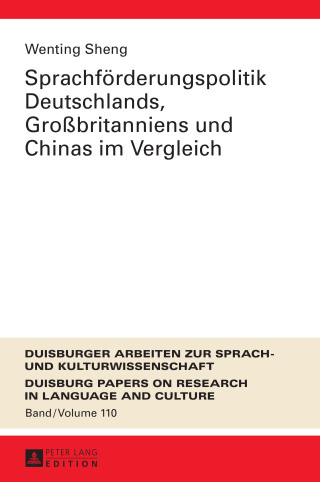 Immagine di copertina: Sprachfoerderungspolitik Deutschlands, Großbritanniens und Chinas im Vergleich 1st edition 9783631669860