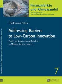 Immagine di copertina: Addressing Barriers to Low-Carbon Innovation 1st edition 9783631669815