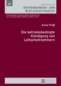 Cover image: Die betriebsbedingte Kuendigung von Leiharbeitnehmern 1st edition 9783631669761