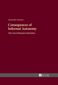 Cover image: Consequences of Informal Autonomy 1st edition 9783631669587