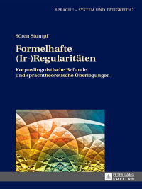 صورة الغلاف: Formelhafte (Ir-)Regularitaeten 1st edition 9783631668467
