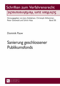 Immagine di copertina: Sanierung geschlossener Publikumsfonds 1st edition 9783631676394