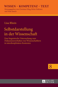 Cover image: Selbstdarstellung in der Wissenschaft 1st edition 9783631668108