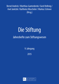 Imagen de portada: Die Stiftung 1st edition 9783631667385