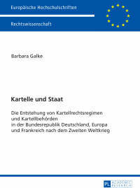 Cover image: Kartelle und Staat 1st edition 9783631667262