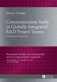 Imagen de portada: Communication Audit in Globally Integrated R«U38»D Project Teams 1st edition 9783631666609