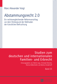 Imagen de portada: Abstammungsrecht 2.0 1st edition 9783631663639