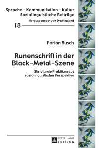 Immagine di copertina: Runenschrift in der Black-Metal-Szene 1st edition 9783631663585