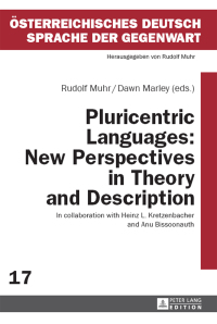 Cover image: Pluricentric Languages: New Perspectives in Theory and Description 1st edition 9783631664339