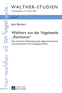 صورة الغلاف: Walthers von der Vogelweide «Reichston» 1st edition 9783631661482